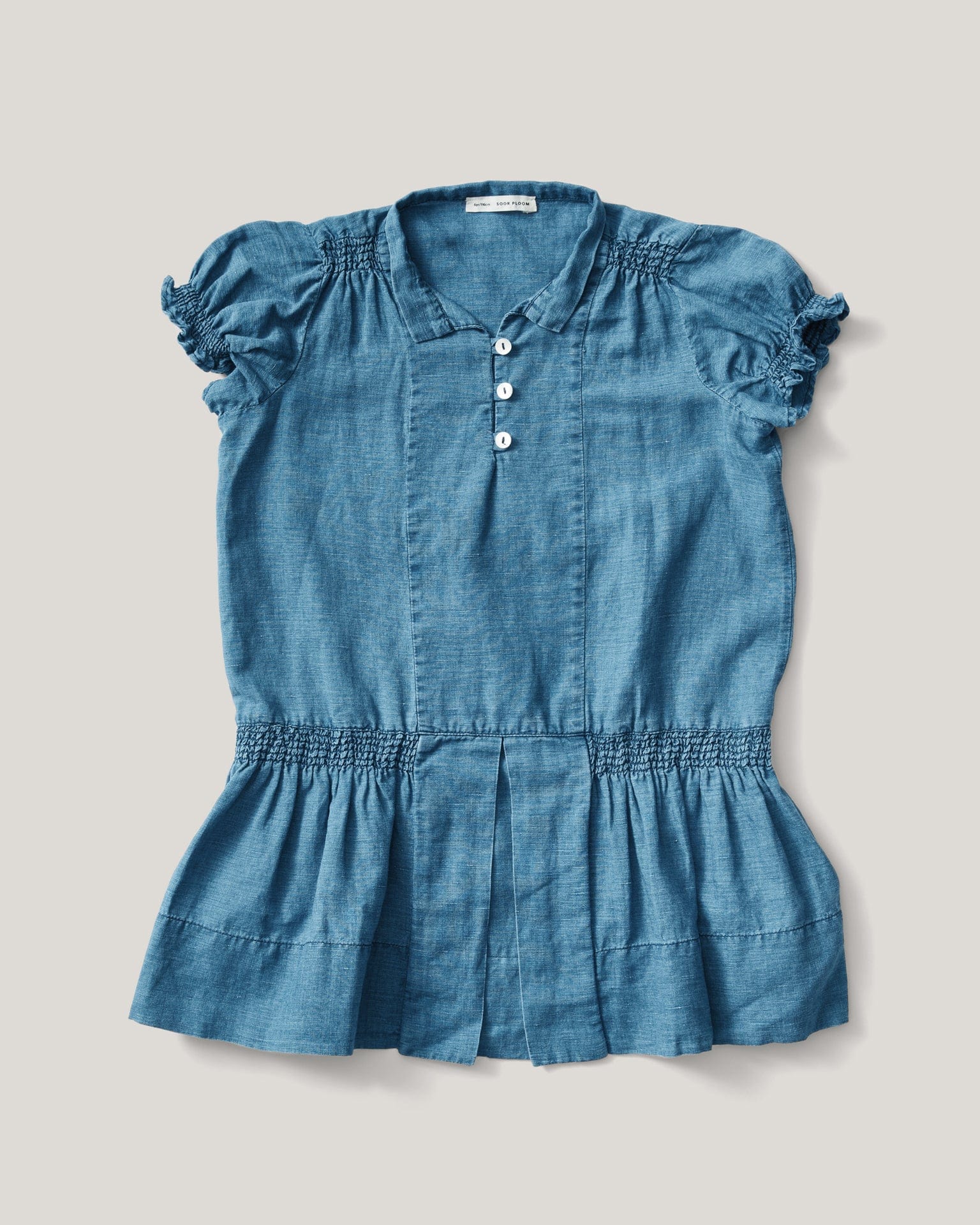 soor ploom lucille dress in indigo - Little