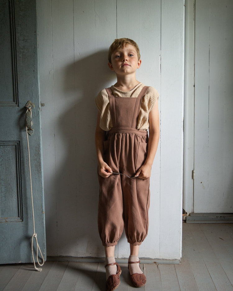 Little soor ploom girl opal overall in henna