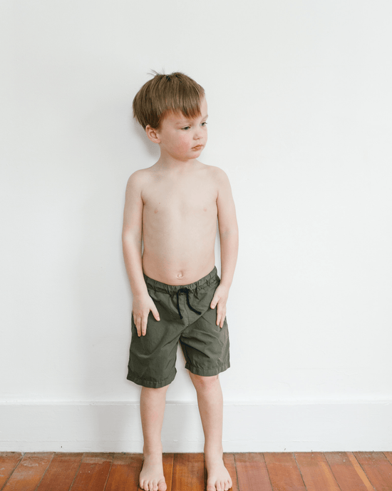 Little sunchild kids booby long swim short in jungle