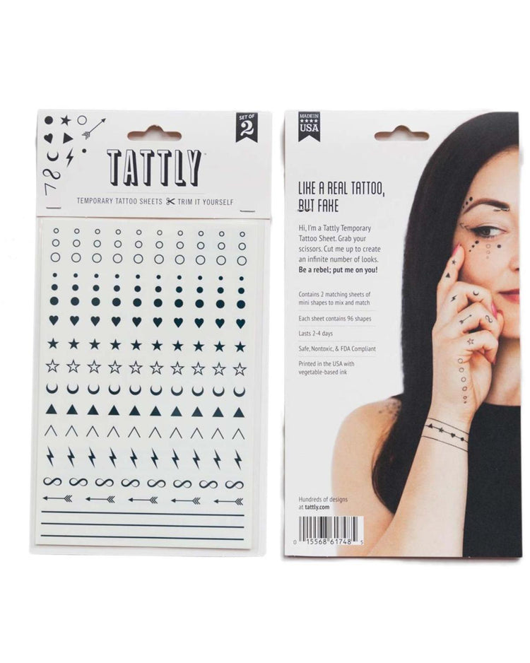 Little tattly paper+party Facial Expression Tattoos