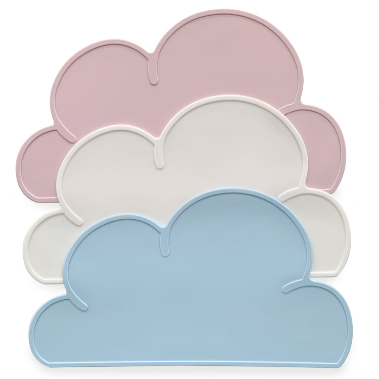 Little the dough parlour play cloud silicone play mat in pink