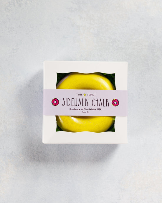 Little twee play frosted donut chalk in yellow