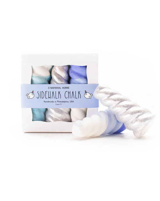 Little twee play ombre narwhal horns sidewalk chalk set