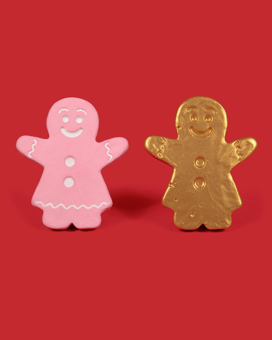 Little twee play she should run gingerbread women in pink + gold