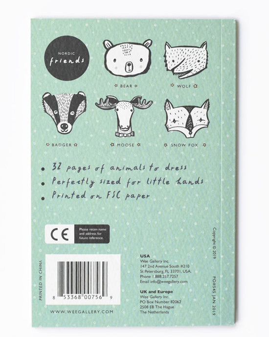 Little wee gallery play 32 ways to dress nordic animals