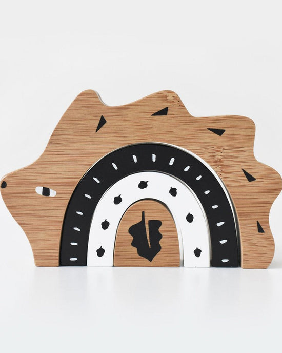 Little wee gallery play bamboo nesting hedgehog