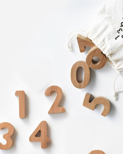 wee gallery bamboo numbers play at Little