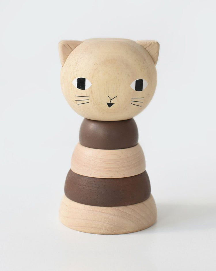 Little wee gallery play cat wood stacker