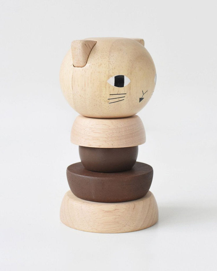 Little wee gallery play cat wood stacker