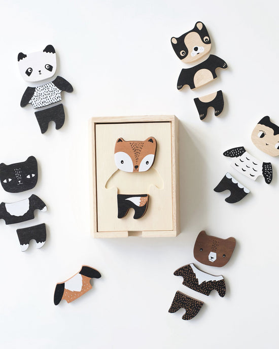 Little wee gallery play mix & match animal tiles