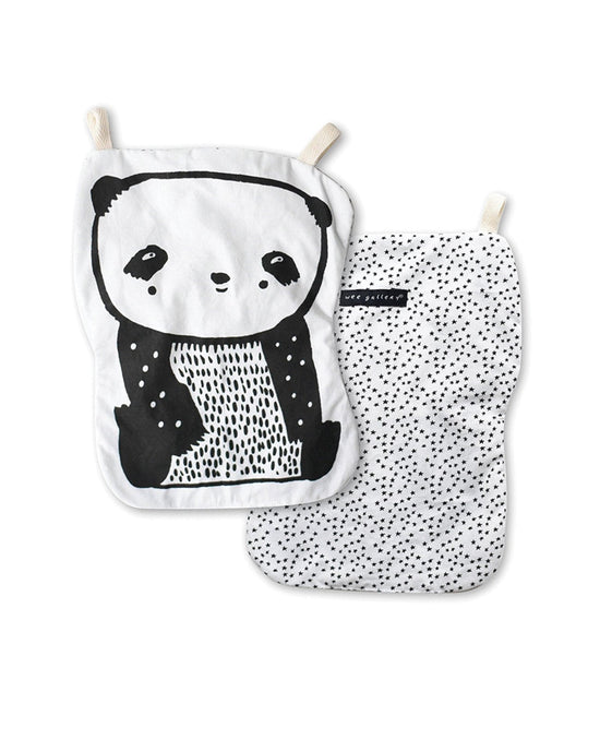 Little wee gallery play panda crinkle toy