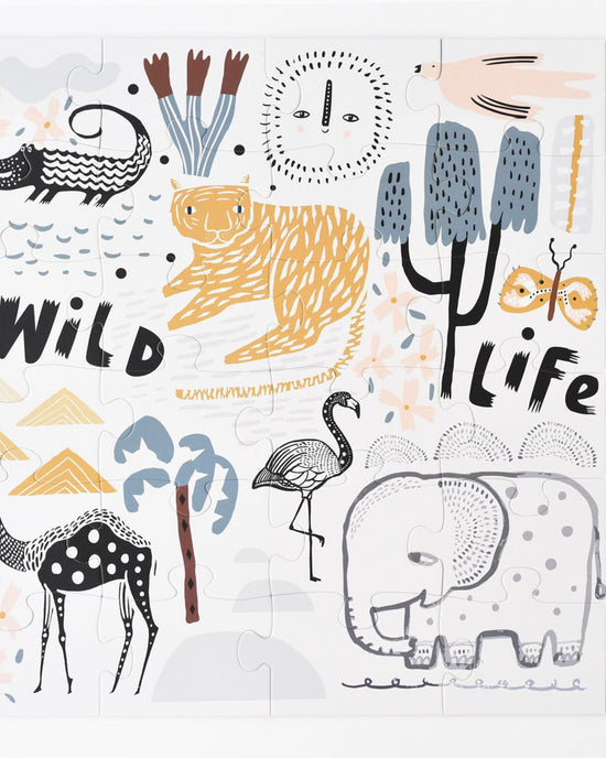 Little wee gallery play wild life floor puzzle