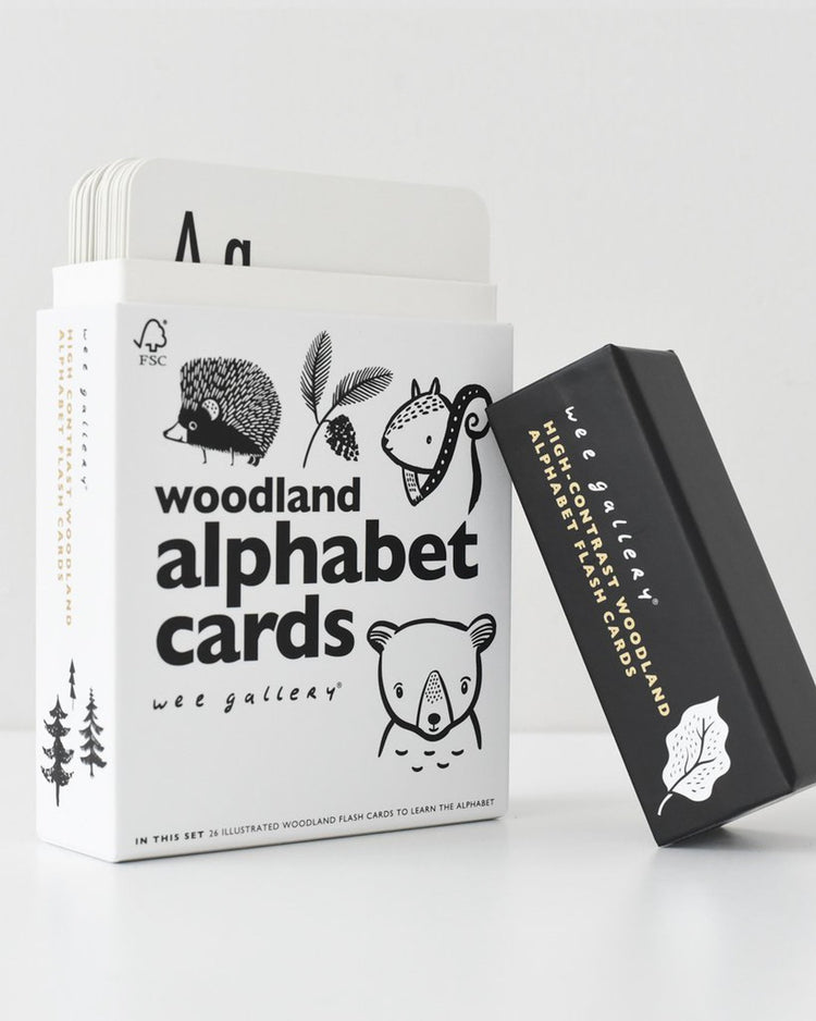 Little wee gallery play woodland alphabet cards